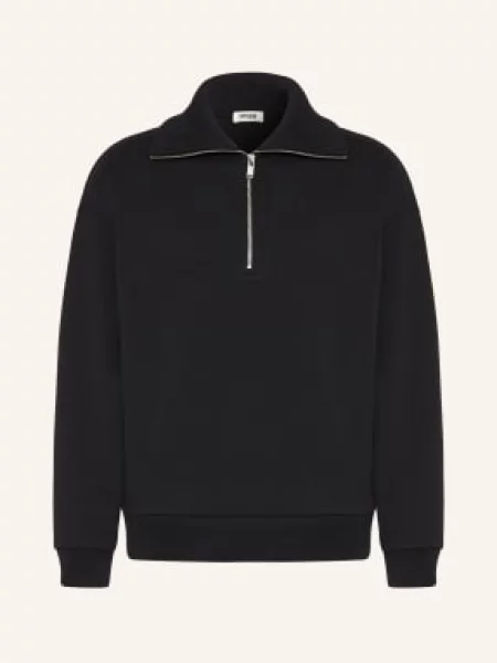 Drykorn Bluza Dresowa Typu Troyer Kailep schwarz czarna