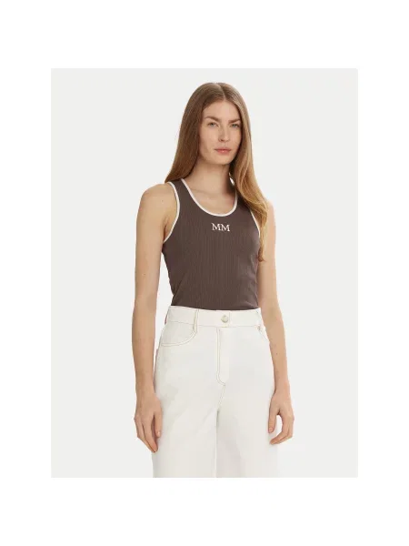 Max Mara Leisure Top Sax Slim Fit rjava