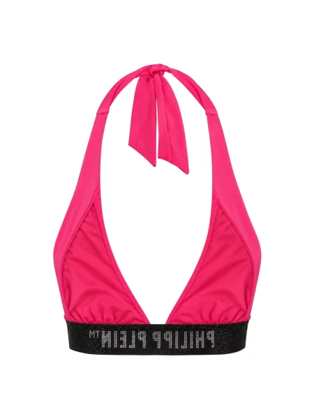 Top Philipp Plein skórzany różowy