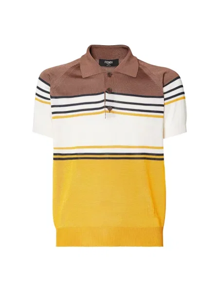 Dzianinowa koszulka polo Fendi