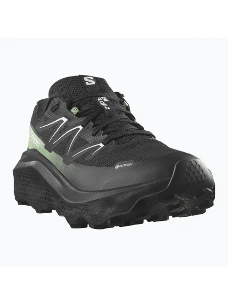 Кросівки для бігу Salomon Ultra Flow 2 GTX black/black/patina green чорні