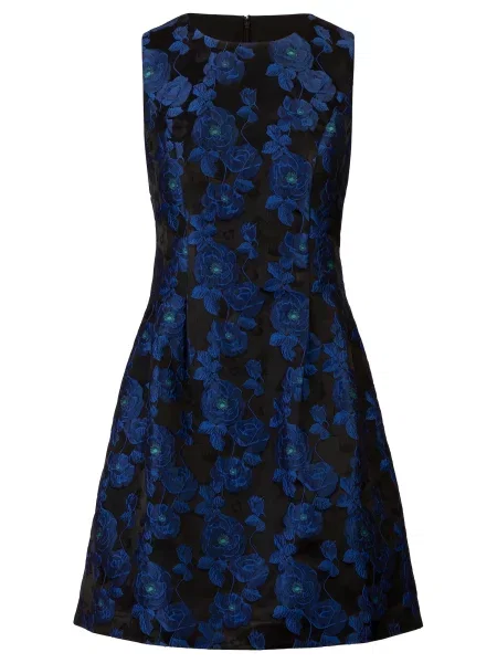 Kraimod Koktejl obleka modra črna