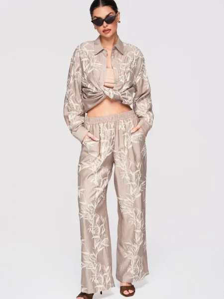 Pantaloni Edoti alb
