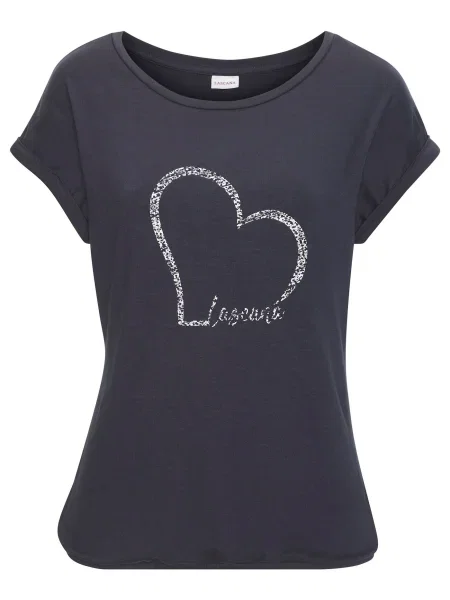 LASCANA Majica mornarska bela