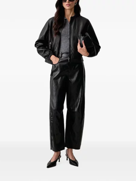 Geanta de piele Trussardi negru