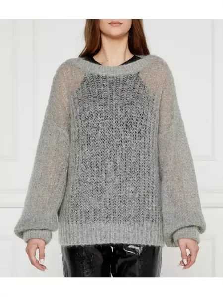 BOSS BLACK De lână pulover Fablura negru
