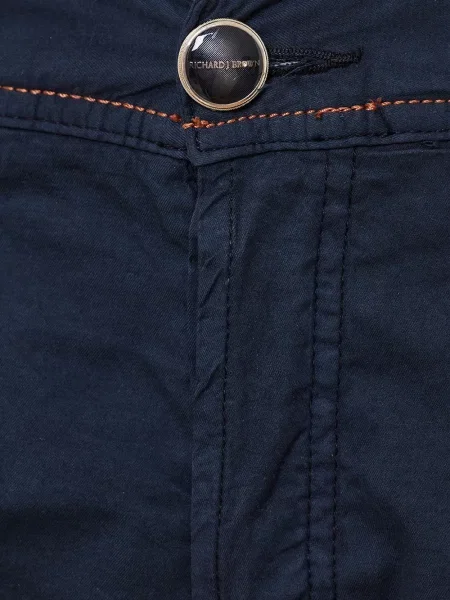 Pantaloni Richard J. Brown cu autograf albastru