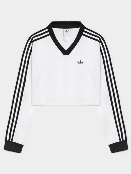 Žakárový fotbal top Adidas Originals bílý