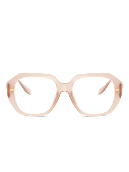 Ochelari de soare Michael Kors cu imprimeu geometric roz