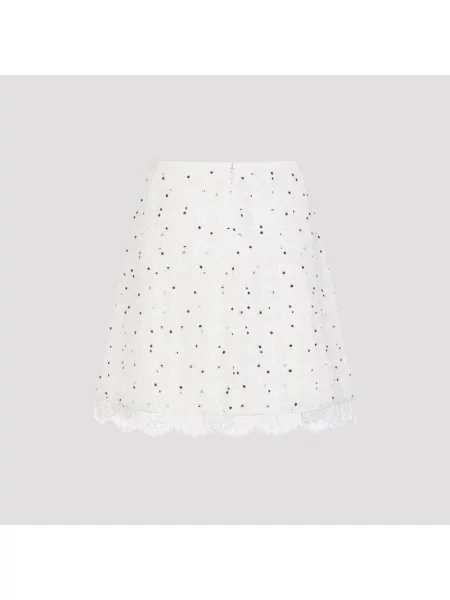 Mała mały spódnica mini Giambattista Valli elegancka biała