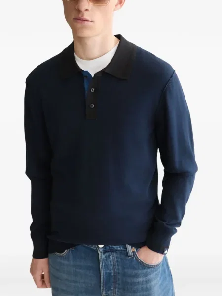 Μακρύς polo Scotch & Soda μπλε