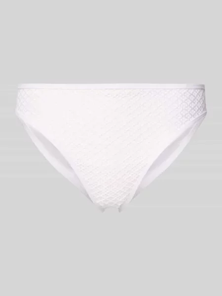 Figi bikini o kroju slim fit w stylu szydełkowym model Taleah' Marie Jo białe