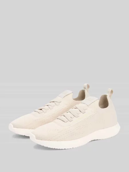 Sneakersy w skarpetkowym stylu z monogramem Tommy Hilfiger beżowe