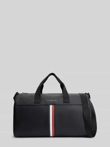 Tommy Hilfiger torba podróżna z imitacji skóry czarna