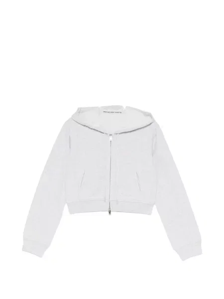 Decupat hanorac cu glugă Alexander Wang gri