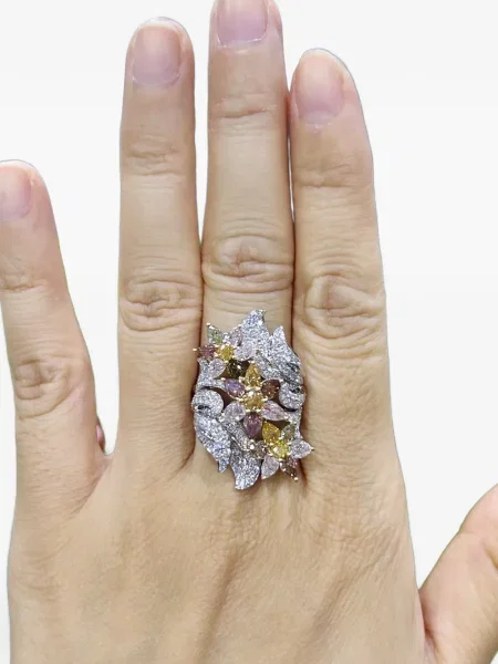 Диамант пръстен Hyt Jewelry на цветя