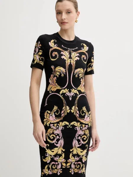 Versace Jeans Couture sukienka mini dopasowana czarny