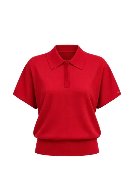 Scurt tricou polo Tommy Hilfiger roșu