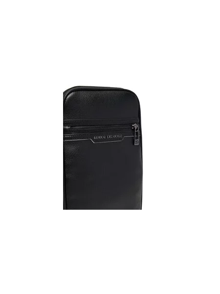 Armani Exchange Torbica za okrog pasu črna