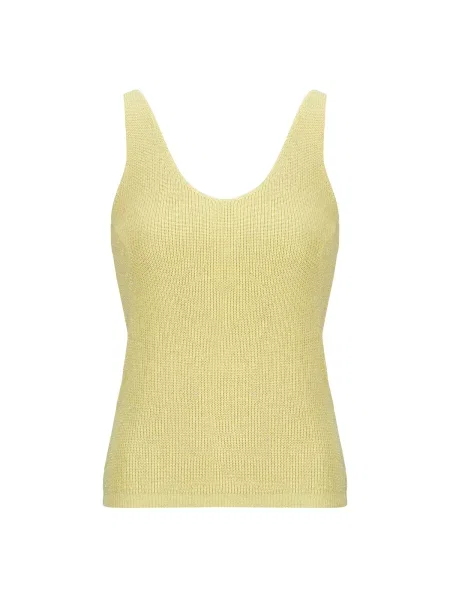 Majica brez rokavov Vero Moda brez rokavov rumena