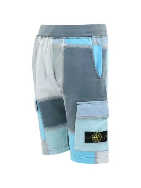 Szorty cargo dziecięce Stone Island niebieskie