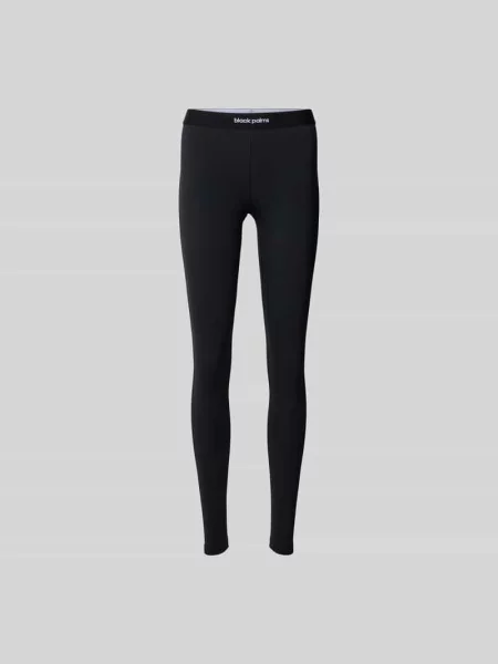 Legginsy z elastycznym paskiem z logo Black Palms czarne