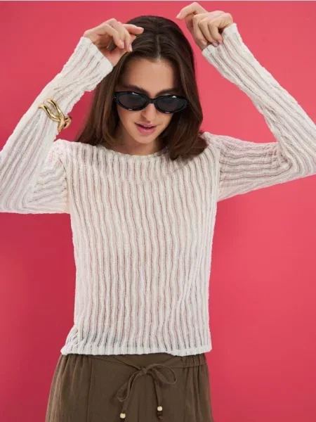 Блузка basic нюдовий