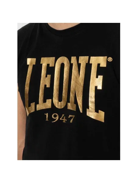 Majica Leone 1947 bez rukava s autogramom crna