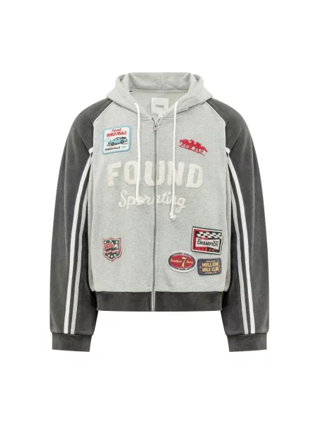 Bluza z kapturem Found szara