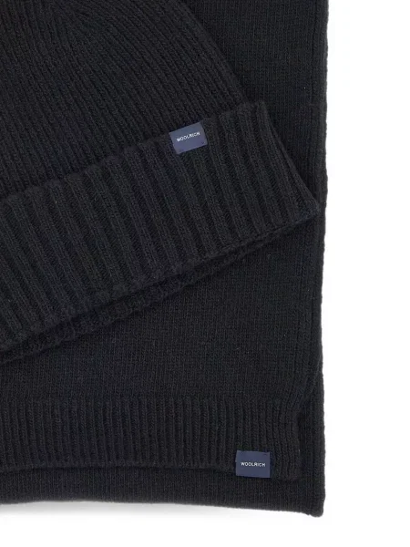 Fular Woolrich tricotate negru