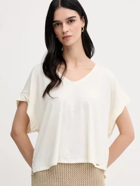 Тениска United Colors of Benetton дамска бежово