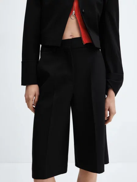 MANGO Шорти чорний