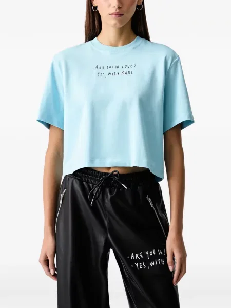 Koszulka Karl Lagerfeld Jeans niebieska