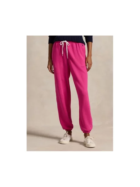 Lekkie spodnie dresowe Polo Ralph Lauren różowe