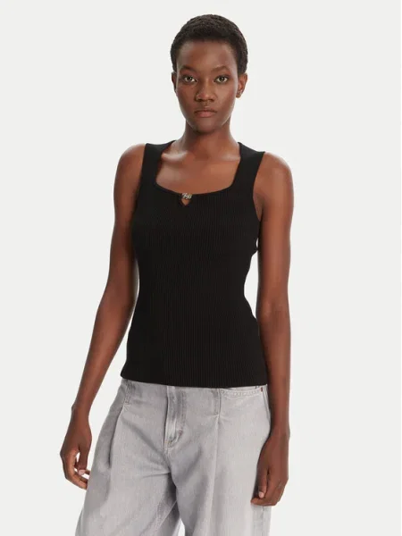 BOSS Пуловер Fiura черен