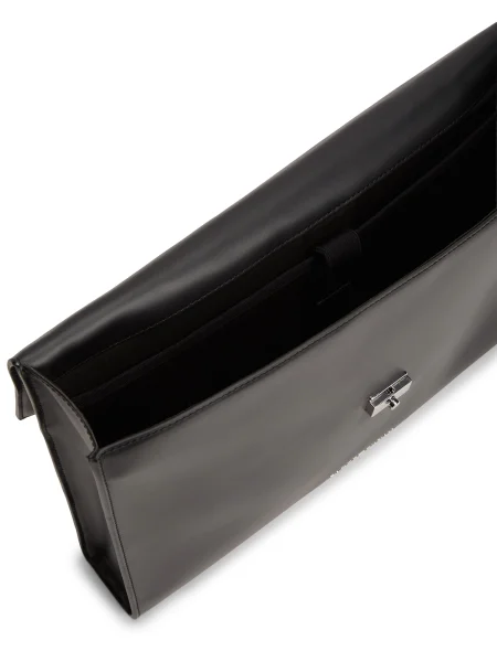 Tommy Hilfiger Poslovna torba Th Business Leather Computer Bag črna