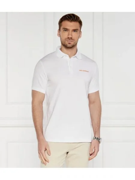 Karl Lagerfeld Polo | stretch alb