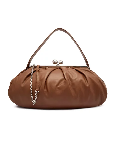 Weekend MaxMara De piele geantă pe umăr Pasticcino PROVINO maro