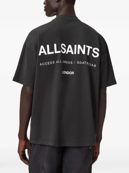 Tricou Allsaints cu imagine gri