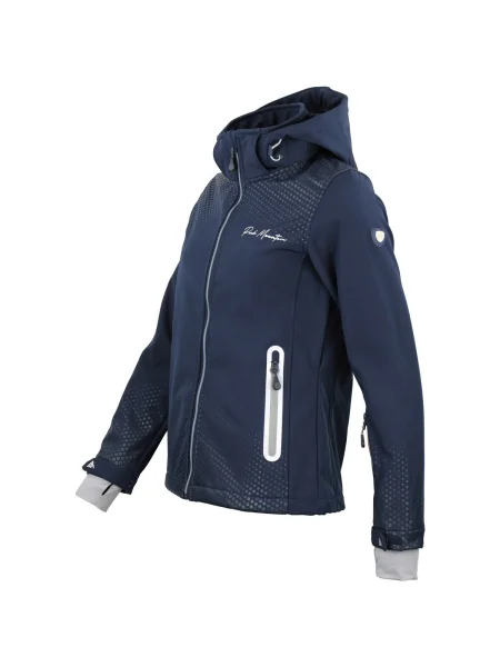 Geacă Peak Mountain softshell albastru