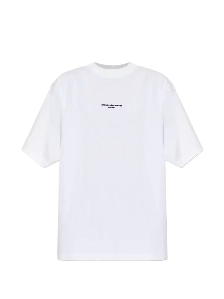 Tričko Alexander Wang s potiskem bílé