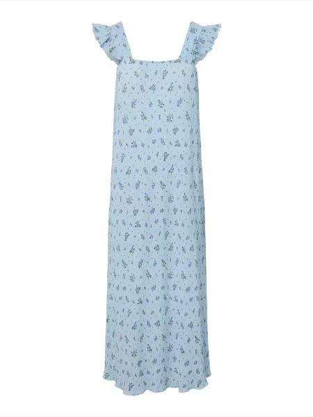PIECES Rochie PCFLORA opal / deschis / oliv albastru