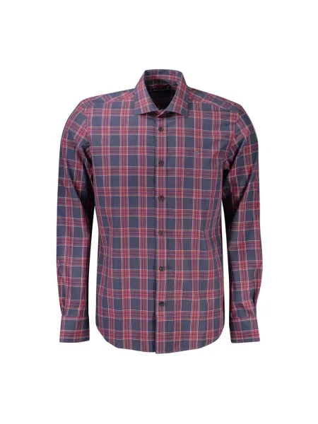 Wielobarwność koszula North Sails z długim rękawem w kratkę niebieska