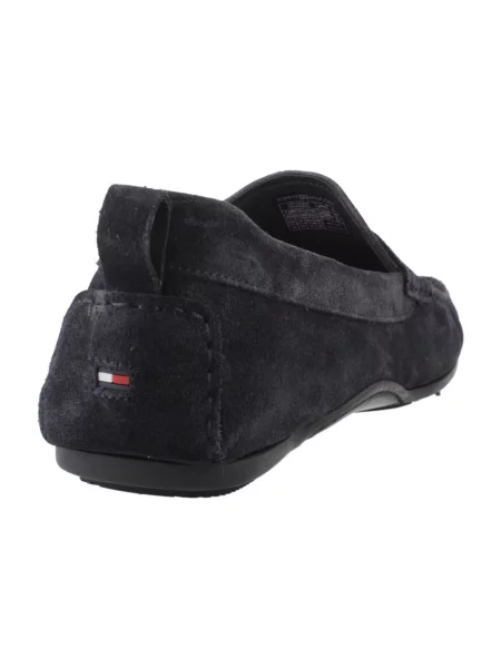 Tommy Hilfiger Mocasini DRIVER | piele întoarsă albastru