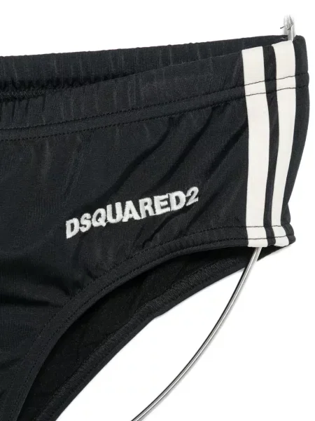 Chiloți Dsquared2 cu dungi negru