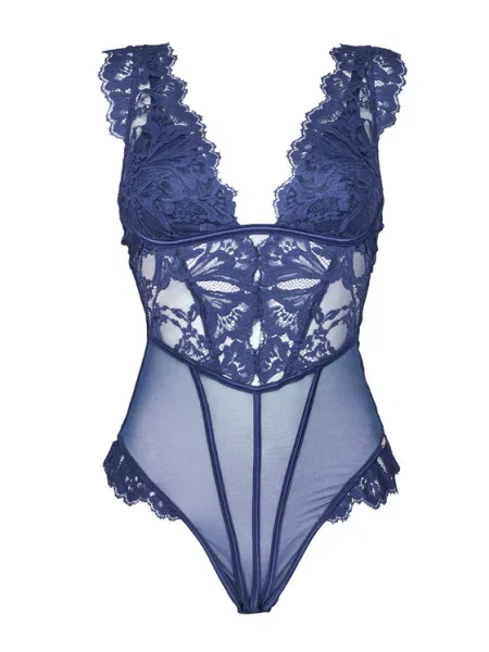 Hunkemöller Body Grace indigo albastru