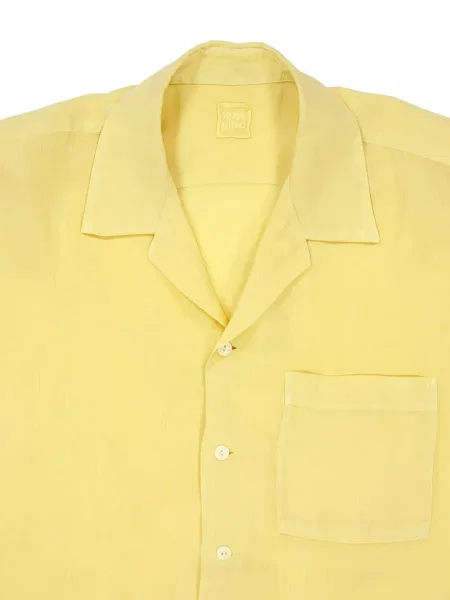Къс риза 120% Lino жълто