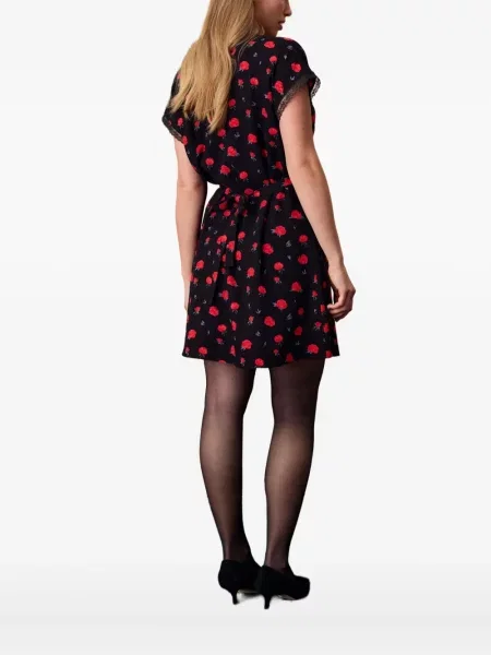 Rochie mini Sleeper cu imagine de costum negru