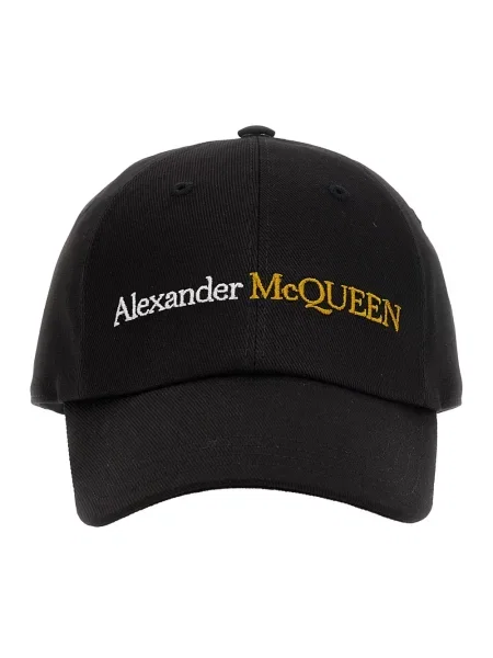 Czapka z daszkiem Alexander Mcqueen czarna
