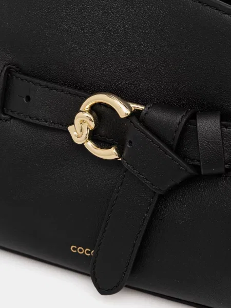 Кожаная сумка Coccinelle черная